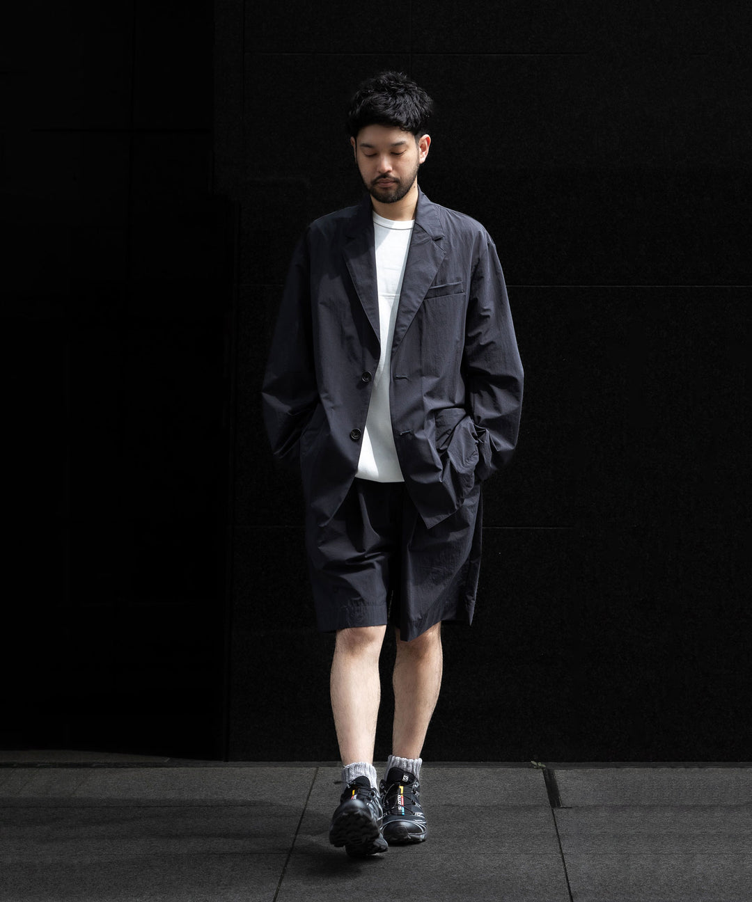 【stein】ssstein シュタインのWINDPROOF NYLON EASY JACKETのDARK GREY KHAKI 公式通販サイトsession福岡セレクトショップ