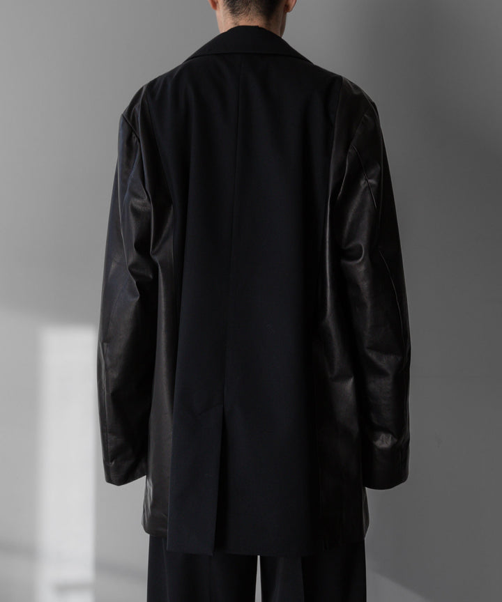 stein(シュタイン)の24SSコレクションCONTRUST PEAK LAPELS JACKETのBLACK sessionセッション福岡セレクトショップ 公式通販サイト