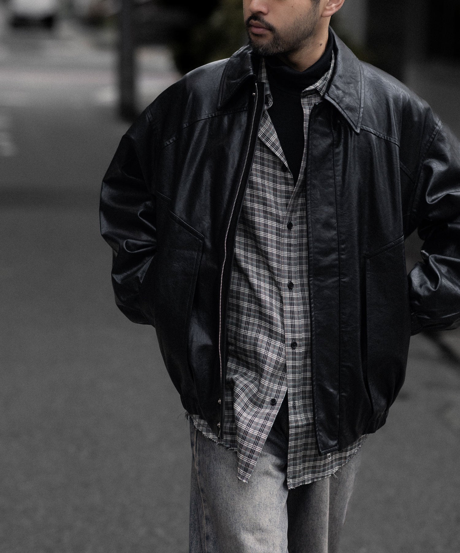 CODA コーダ GREY CHECK VISCOSE RAW EDGES SHIFT SHIRT - GREY CHECK 公式通販サイトsession福岡セレクトショップ