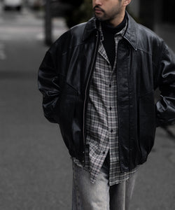 CODA ブラック 合成皮革 ジャケット サイズ0 CODA / コーダ】BLACK SYNTHETIC LEATHER CLUB JACKET - BLACK | 公式