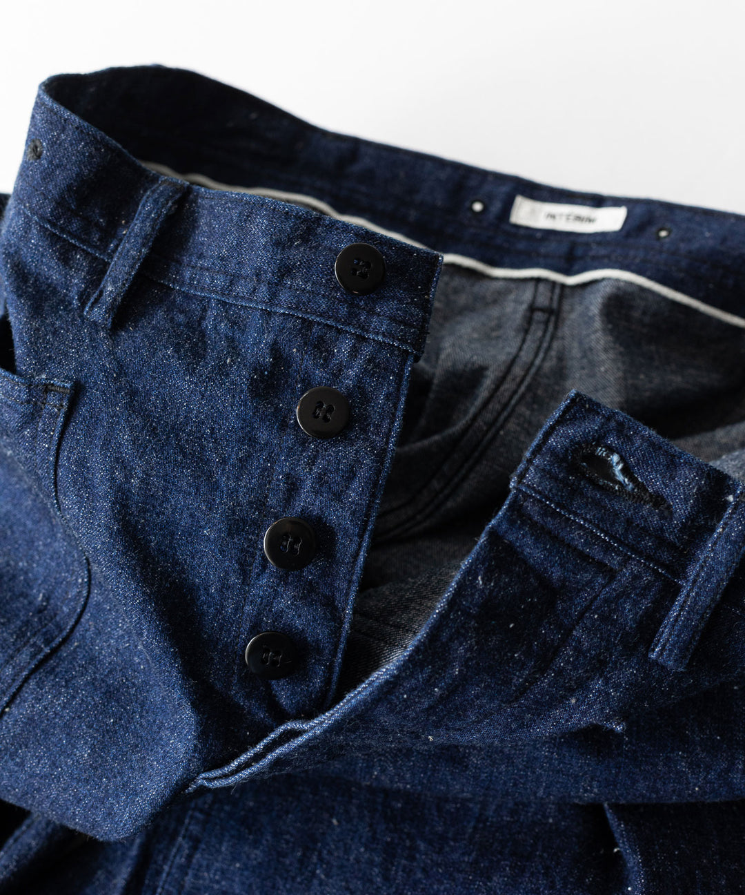 【INTÉRIM】インテリムの巻きパンツ 1940’s WW2 US.NAVY SELVEDGE NEP DENIM TROSER - NEP NAVY