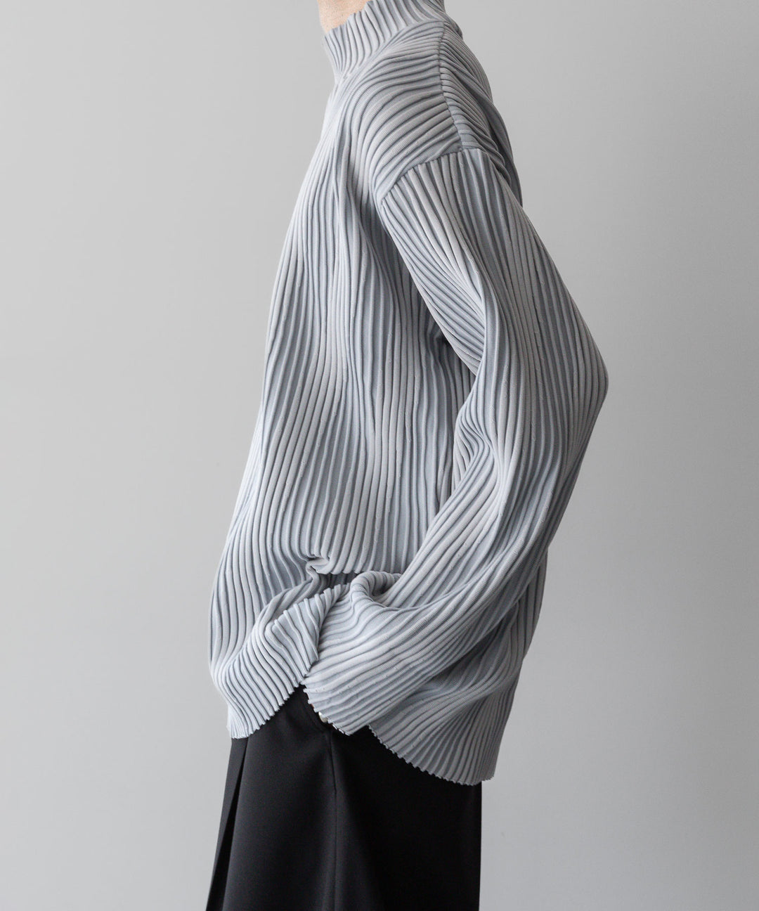 ssstein(シュタイン)のOBLIQUE PATTERNED KNIT LSのGREY公式通販サイトsession福岡セレクトショップ