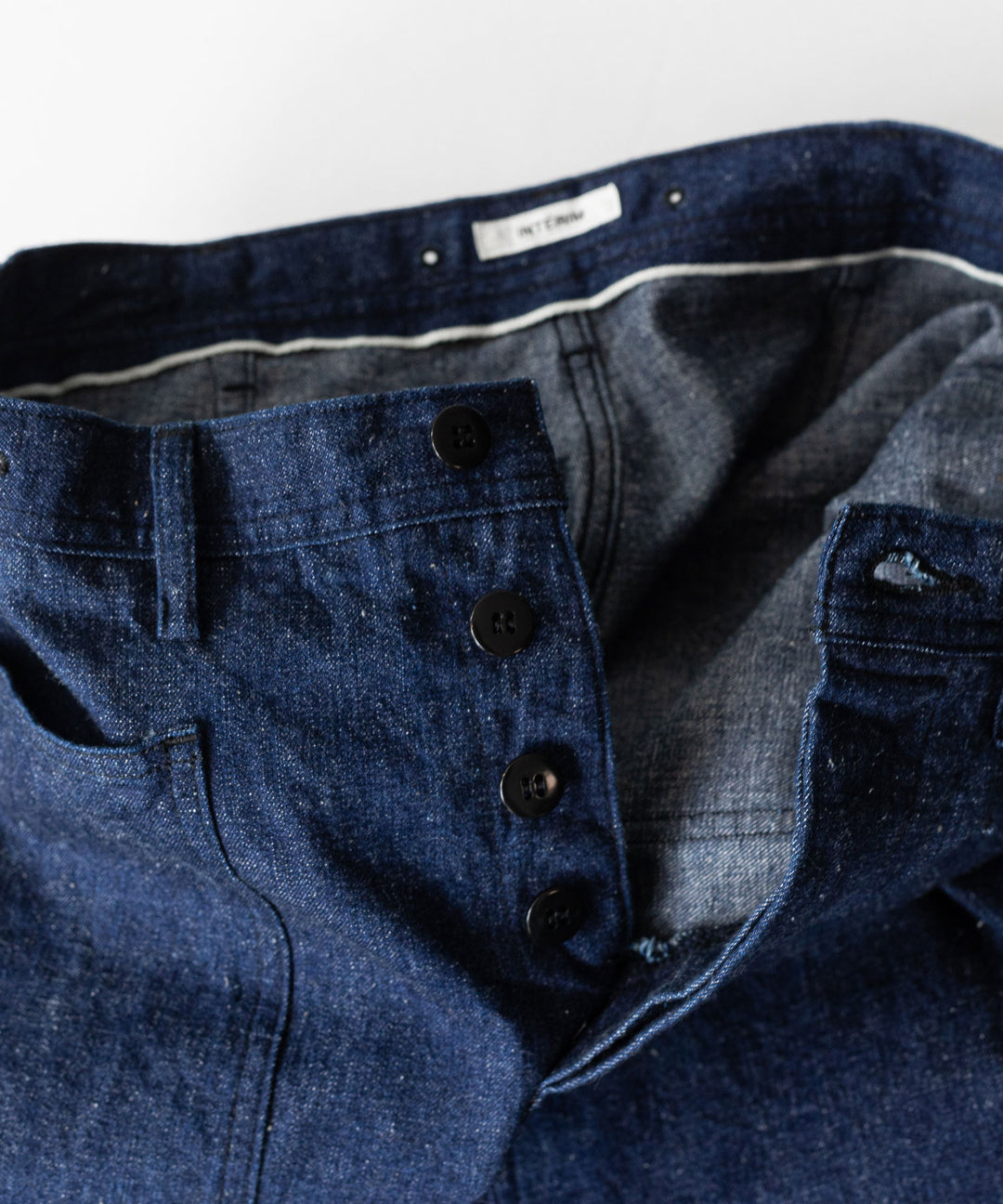 【INTÉRIM】インテリムの巻きパンツ 1940’s WW2 US.NAVY SELVEDGE NEP DENIM TROSER - NEP NAVY