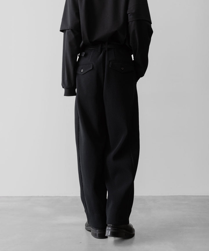 ssstein(シュタイン)のGRADATION PLEATS TWIST SEAM WIDE TROUSERS - BLACKの公式通販サイトsession福岡セレクトショップ