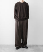 画像をギャラリービューアに読み込む, ssstein(シュタイン)のORGANIC COTTON KNIT CREW NECK LS - DARK BROWNの公式通販サイトsession福岡セレクトショップ
