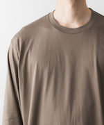 画像をギャラリービューアに読み込む, ssstein(シュタイン)のSUVIN COTTON BASIC LS TEE - KHAKIの公式通販サイトsession福岡セレクトショップ
