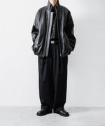 画像をギャラリービューアに読み込む, ssstein(シュタイン)のW/CA BEAVER EASY WIDE TROUSERS - BLACKの公式通販サイトsession福岡セレクトショップ
