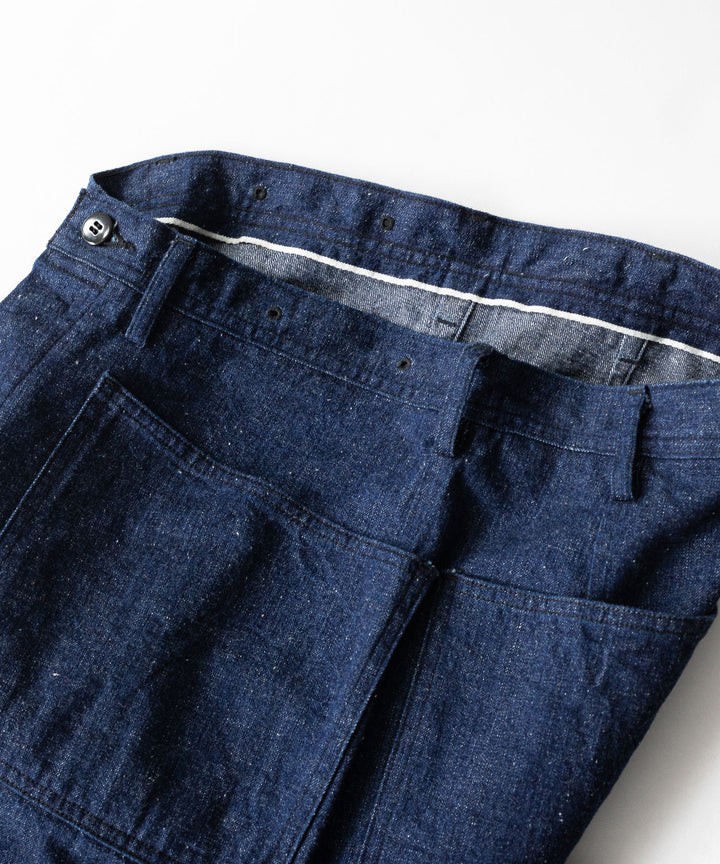 【INTÉRIM】インテリムの巻きパンツ 1940’s WW2 US.NAVY SELVEDGE NEP DENIM TROSER - NEP NAVY