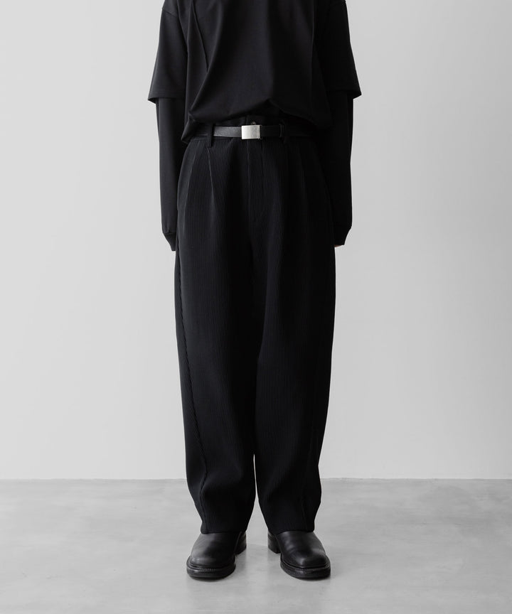 ssstein(シュタイン)のGRADATION PLEATS TWIST SEAM WIDE TROUSERS - BLACKの公式通販サイトsession福岡セレクトショップ