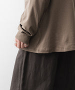 画像をギャラリービューアに読み込む, ssstein(シュタイン)のSUVIN COTTON BASIC LS TEE - KHAKIの公式通販サイトsession福岡セレクトショップ
