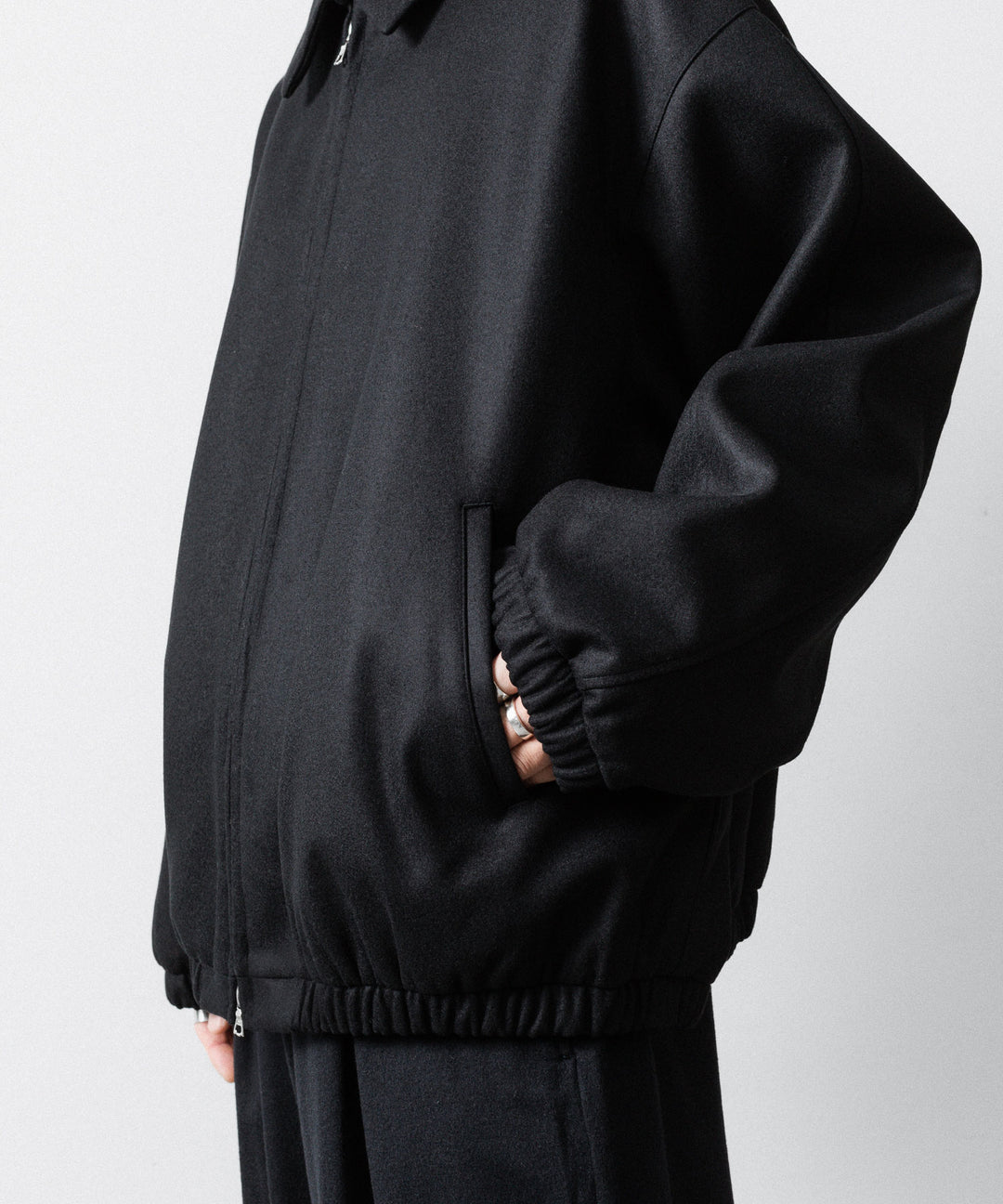ssstein(シュタイン)のMELTON OVERSIZED ZIP JACKET - BLACKの公式通販サイトsession福岡セレクトショップ