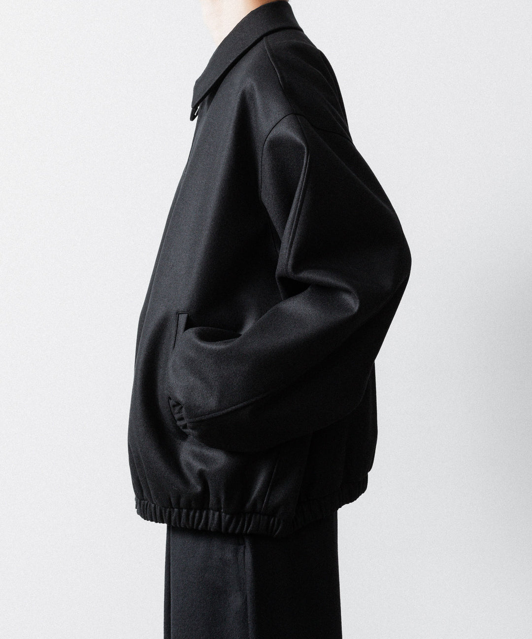ssstein(シュタイン)のMELTON OVERSIZED ZIP JACKET - BLACKの公式通販サイトsession福岡セレクトショップ