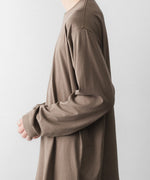 画像をギャラリービューアに読み込む, ssstein(シュタイン)のSUVIN COTTON BASIC LS TEE - KHAKIの公式通販サイトsession福岡セレクトショップ
