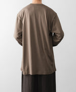 画像をギャラリービューアに読み込む, ssstein(シュタイン)のSUVIN COTTON BASIC LS TEE - KHAKIの公式通販サイトsession福岡セレクトショップ
