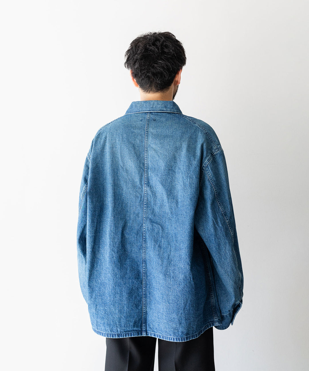【INTÉRIM】USED,30s USMC UTILITY DUNGAREE JACKET - U.NAVY