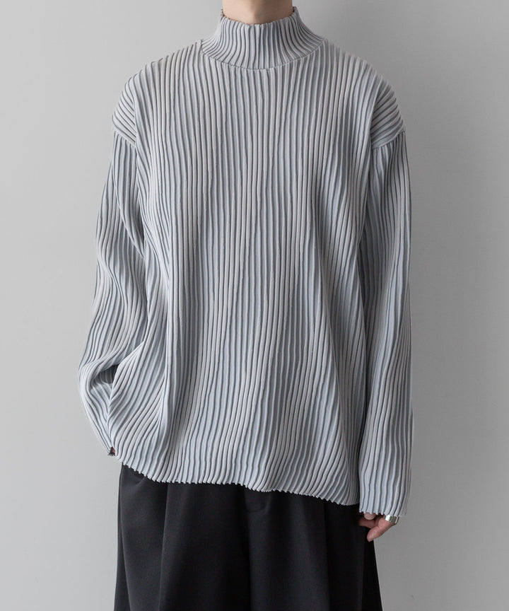 ssstein(シュタイン)のOBLIQUE PATTERNED KNIT LSのGREY公式通販サイトsession福岡セレクトショップ