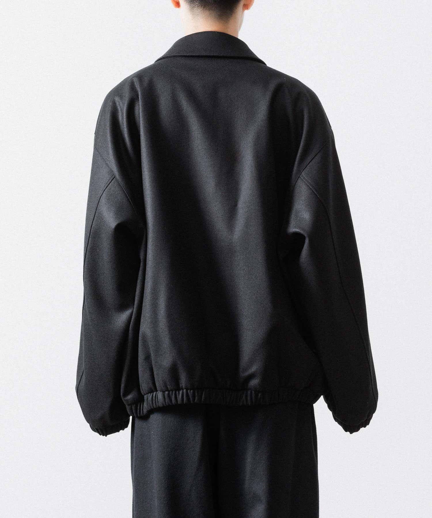 ssstein / シュタイン】MELTON OVERSIZED ZIP JACKET - BLACK | 公式