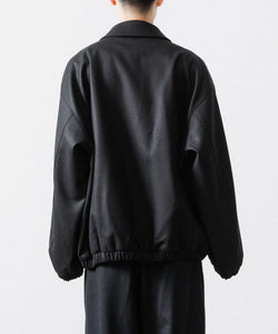 ssstein / シュタイン】MELTON OVERSIZED ZIP JACKET - BLACK