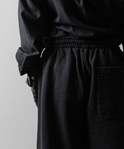 ssstein(シュタイン)のUNTWISTED YARN FADE SWEAT TWIST SEAM PANTS - BLACKの公式通販サイトsession福岡セレクトショップ