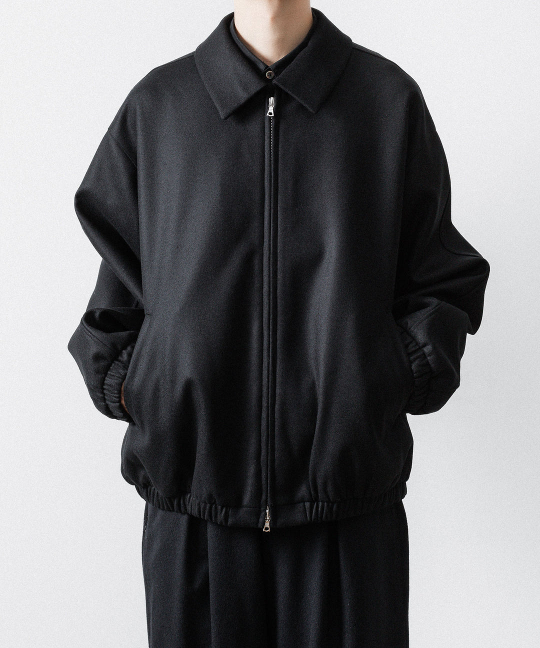 ssstein(シュタイン)のMELTON OVERSIZED ZIP JACKET - BLACKの公式通販サイトsession福岡セレクトショップ