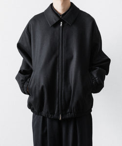 ssstein / シュタイン】MELTON OVERSIZED ZIP JACKET - BLACK | 公式