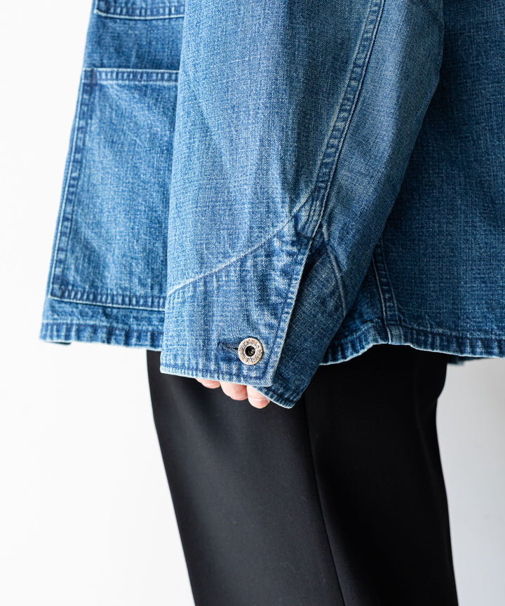 【INTÉRIM】USED,30s USMC UTILITY DUNGAREE JACKET - U.NAVY