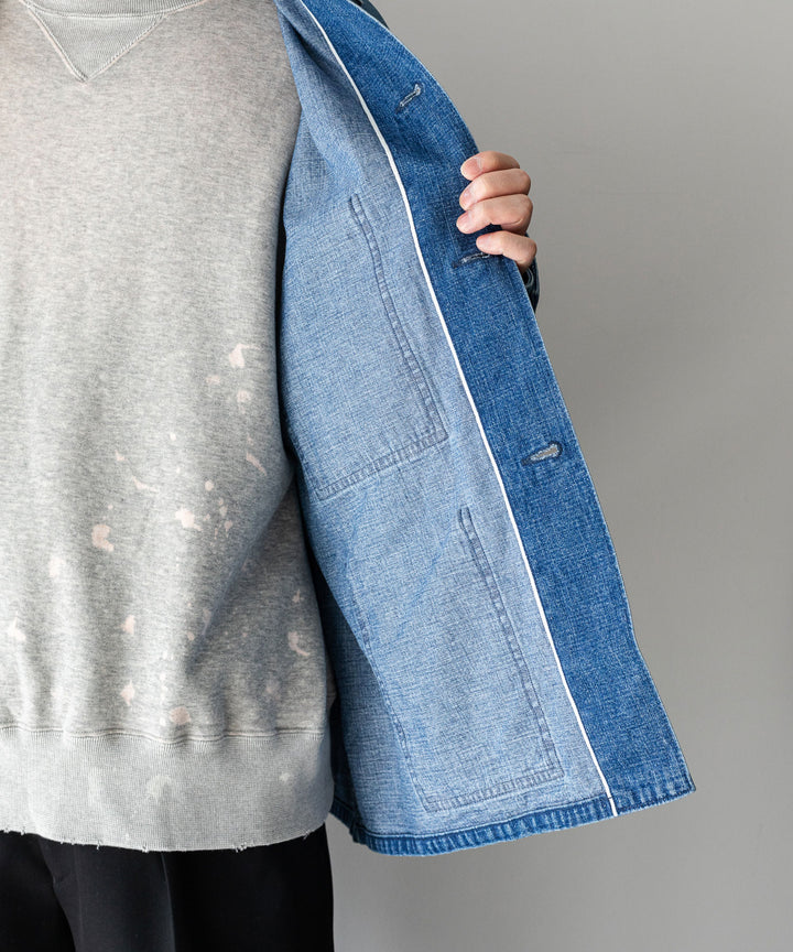 【INTÉRIM】USED,30s USMC UTILITY DUNGAREE JACKET - U.NAVY