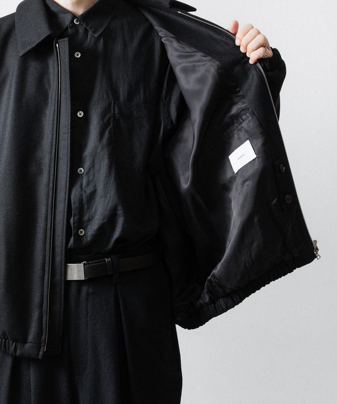 ssstein(シュタイン)のMELTON OVERSIZED ZIP JACKET - BLACKの公式通販サイトsession福岡セレクトショップ