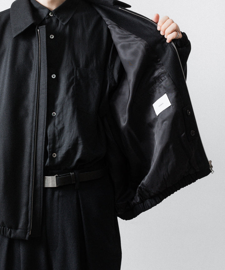 ssstein(シュタイン)のMELTON OVERSIZED ZIP JACKET - BLACKの公式通販サイトsession福岡セレクトショップ