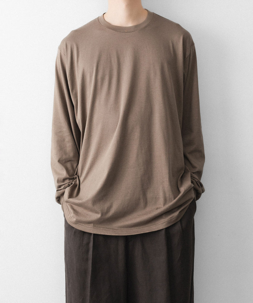Suvin Cotton Sweat Shirt ベージュ ssstein / シュタイン】SUVIN COTTON BASIC LS TEE - KHAKI | 公式通販