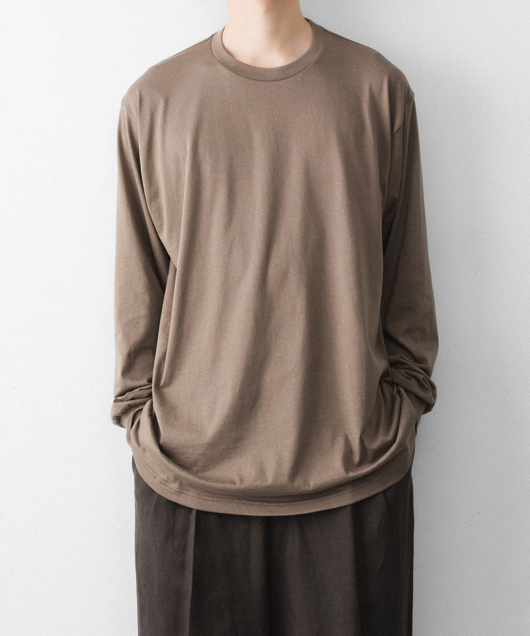 ssstein(シュタイン)のSUVIN COTTON BASIC LS TEE - KHAKIの公式通販サイトsession福岡セレクトショップ