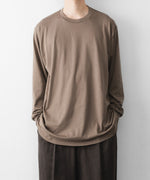 画像をギャラリービューアに読み込む, ssstein(シュタイン)のSUVIN COTTON BASIC LS TEE - KHAKIの公式通販サイトsession福岡セレクトショップ
