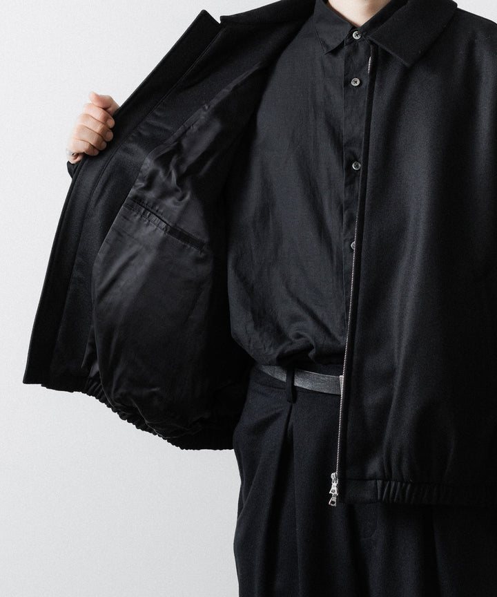 ssstein(シュタイン)のMELTON OVERSIZED ZIP JACKET - BLACKの公式通販サイトsession福岡セレクトショップ