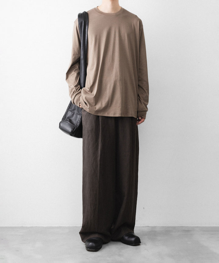 ssstein(シュタイン)のSUVIN COTTON BASIC LS TEE - KHAKIの公式通販サイトsession福岡セレクトショップ