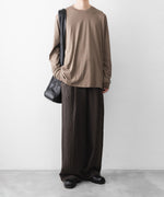 画像をギャラリービューアに読み込む, ssstein(シュタイン)のSUVIN COTTON BASIC LS TEE - KHAKIの公式通販サイトsession福岡セレクトショップ
