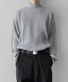 【ssstein】OBLIQUE PATTERNED KNIT LS - GREY