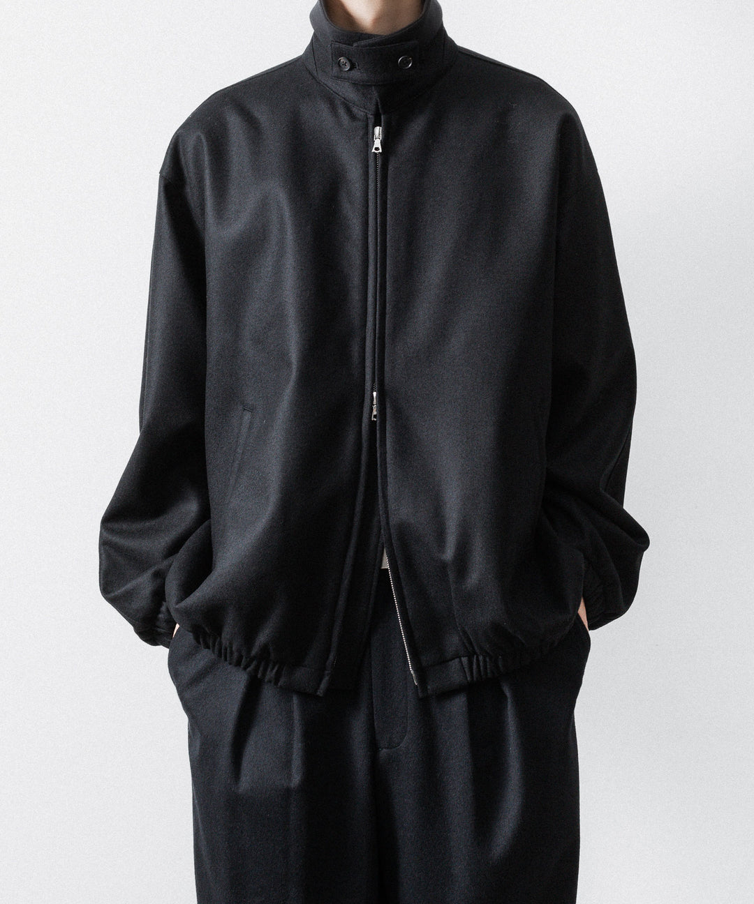ssstein(シュタイン)のMELTON OVERSIZED ZIP JACKET - BLACKの公式通販サイトsession福岡セレクトショップ