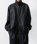 画像をギャラリービューアに読み込む, ssstein(シュタイン)のMELTON OVERSIZED ZIP JACKET - BLACKの公式通販サイトsession福岡セレクトショップ
