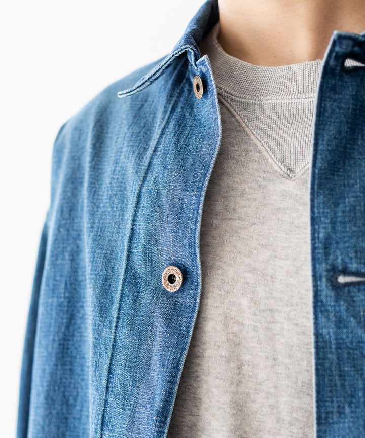 【INTÉRIM】USED,30s USMC UTILITY DUNGAREE JACKET - U.NAVY
