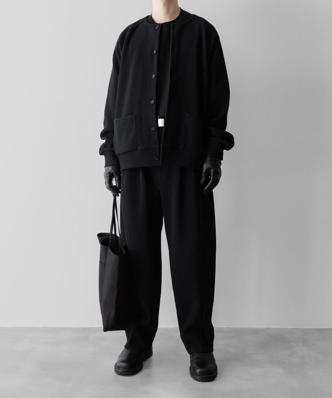 ssstein(シュタイン)のGRADATION PLEATS TWIST SEAM WIDE TROUSERS - BLACKの公式通販サイトsession福岡セレクトショップ