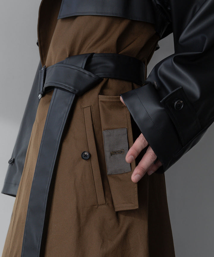 【stein】シュタイン24ss  CONTRAST SINGLE BREASTED WIDE LAPELS COAT - CAMEL sessionセッション福岡セレクトショップ 公式通販サイト