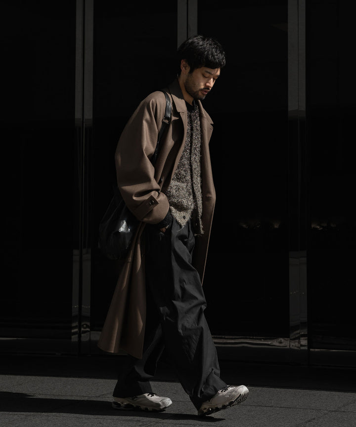 ANTHEM A-アンセムエーのCOTTON TWILL NO-BRAINER PANTSのBLACK公式通販サイトsession福岡セレクトショップ