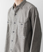 画像をギャラリービューアに読み込む, INTÉRIM - インテリムのMILK PAINT VINTAGE WASH BLACK SHUTTLE CHAMBRAY HYPER BIG US NAVY WORK SHIRT TYPE2のGRAY公式通販サイトsession福岡セレクトショップ
