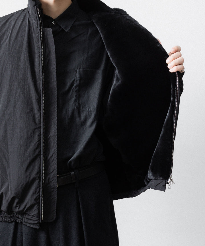 ssstein(シュタイン)のMOUTON INNER REVERSIBLE PADDED JACKET - BLACK × BLACKの公式通販サイトsession福岡セレクトショップ