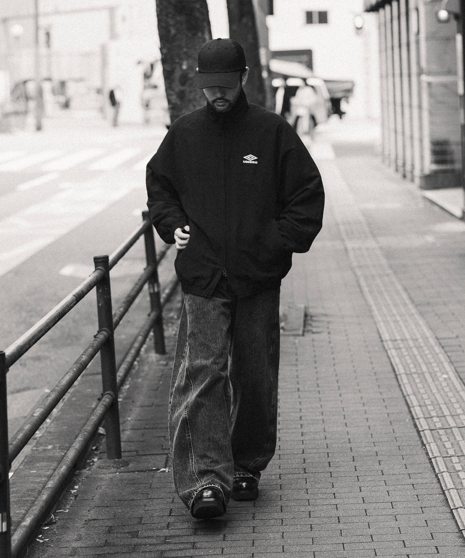 【ssstein × UMBRO】WATER REPELLENT CAP - BLACK