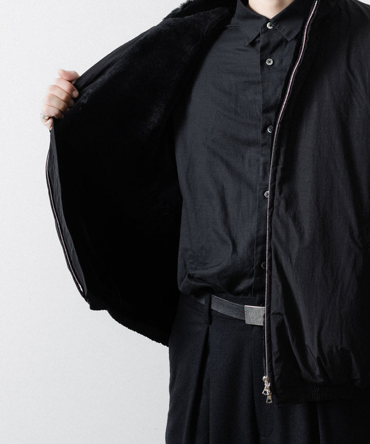 ssstein(シュタイン)のMOUTON INNER REVERSIBLE PADDED JACKET - BLACK × BLACKの公式通販サイトsession福岡セレクトショップ