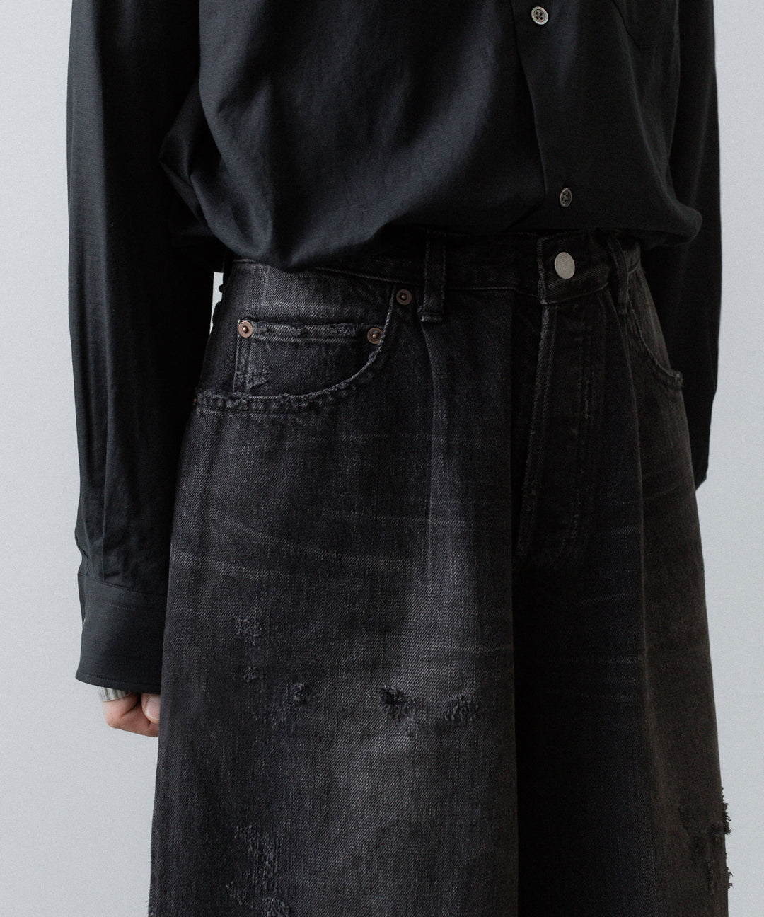 ssstein(シュタイン)のBAGGY DENIM SHORTS - BLACKの公式通販サイトsession福岡セレクトショップ