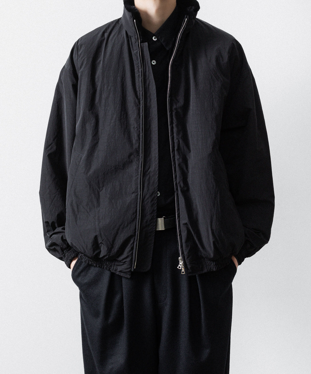 ssstein(シュタイン)のMOUTON INNER REVERSIBLE PADDED JACKET - BLACK × BLACKの公式通販サイトsession福岡セレクトショップ