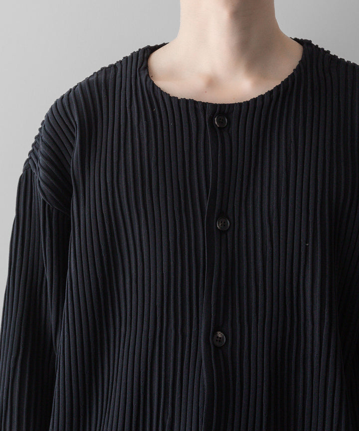 stein(シュタイン)の23AWコレクションOBLIQUE PATTERNED KNIT CARDIGANのBLACK sessionセッション福岡セレクトショップ 公式通販サイト