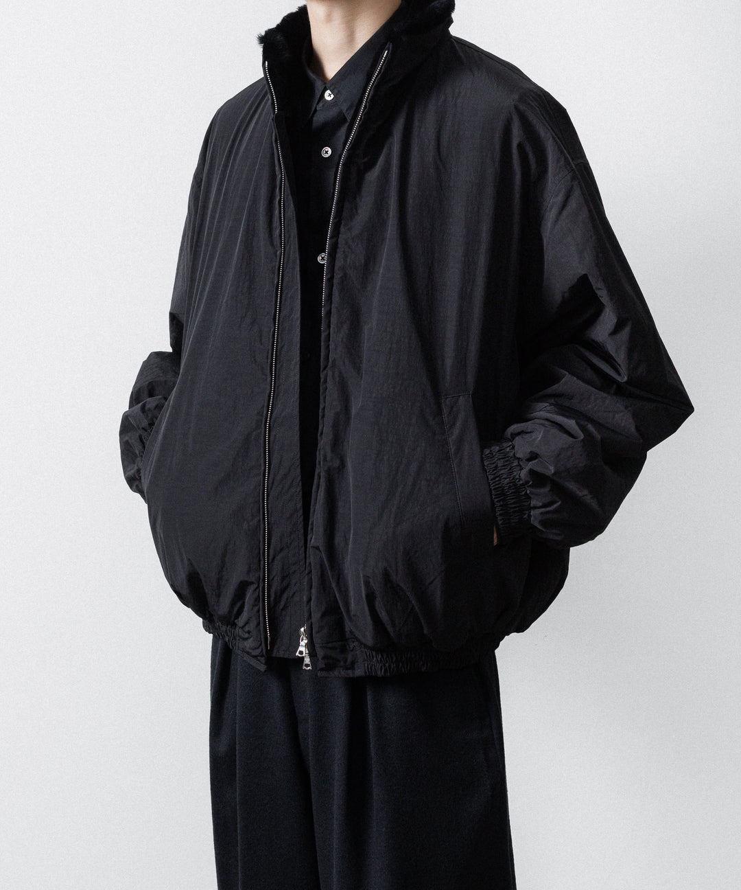 ssstein(シュタイン)のMOUTON INNER REVERSIBLE PADDED JACKET - BLACK × BLACKの公式通販サイトsession福岡セレクトショップ